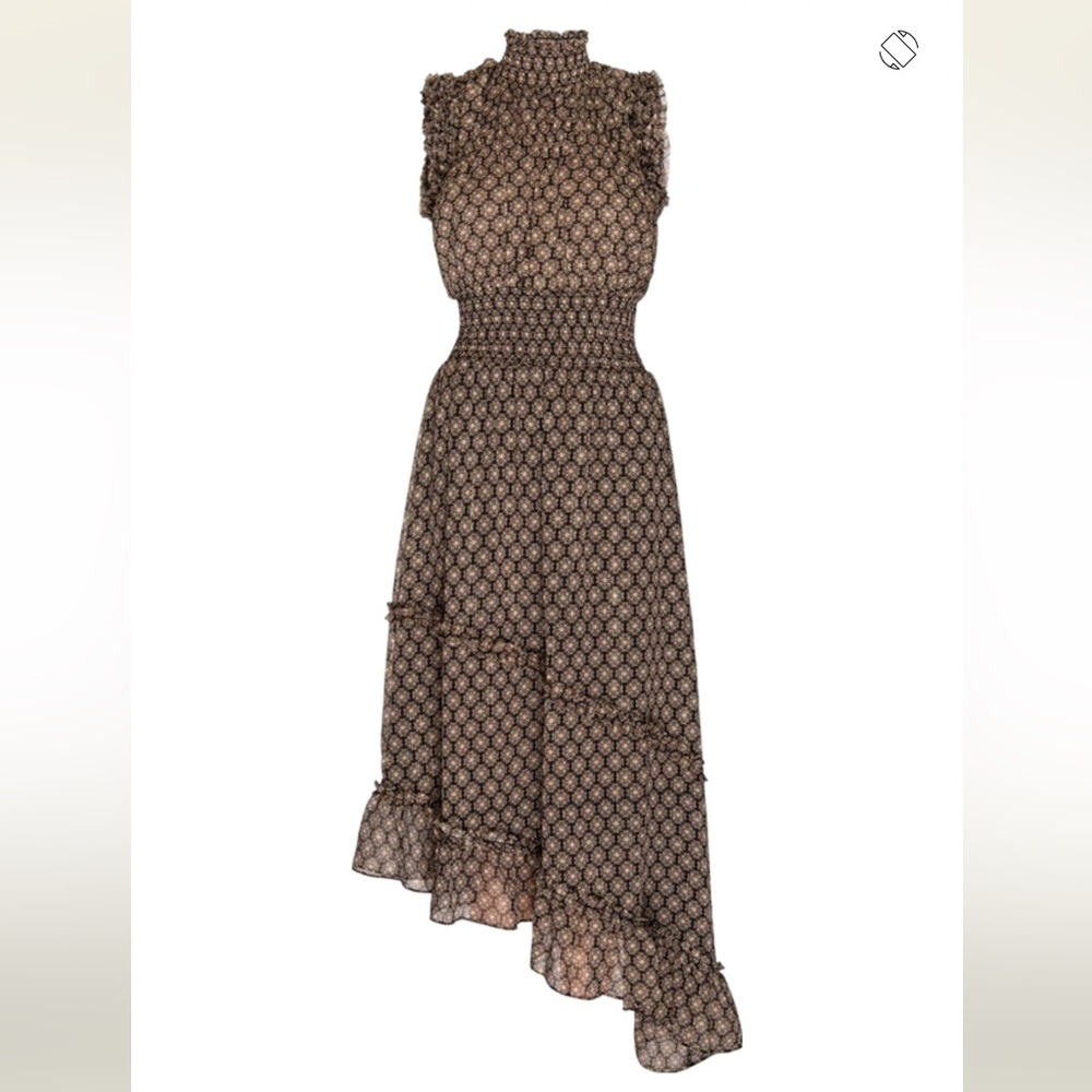 Misa Los Angeles Shalom Dress in Medallion Print